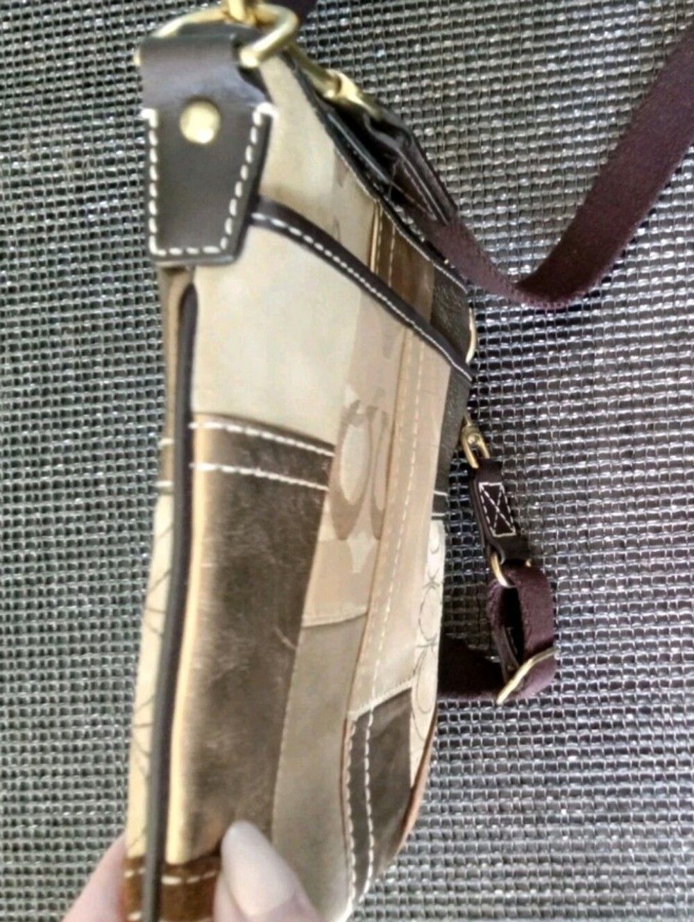Coach Patchwork Crossbody Messenger Bag - Picture 4 of 10